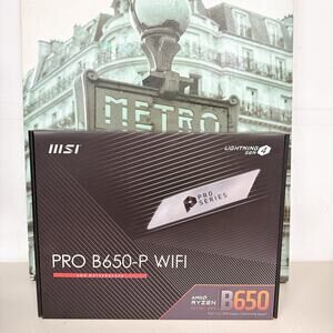 MSI PRO B650-P WIFI AMD AM5 ATX Motherboard DDR5 Wi-Fi 6E BT 5.2 B650PWIFI